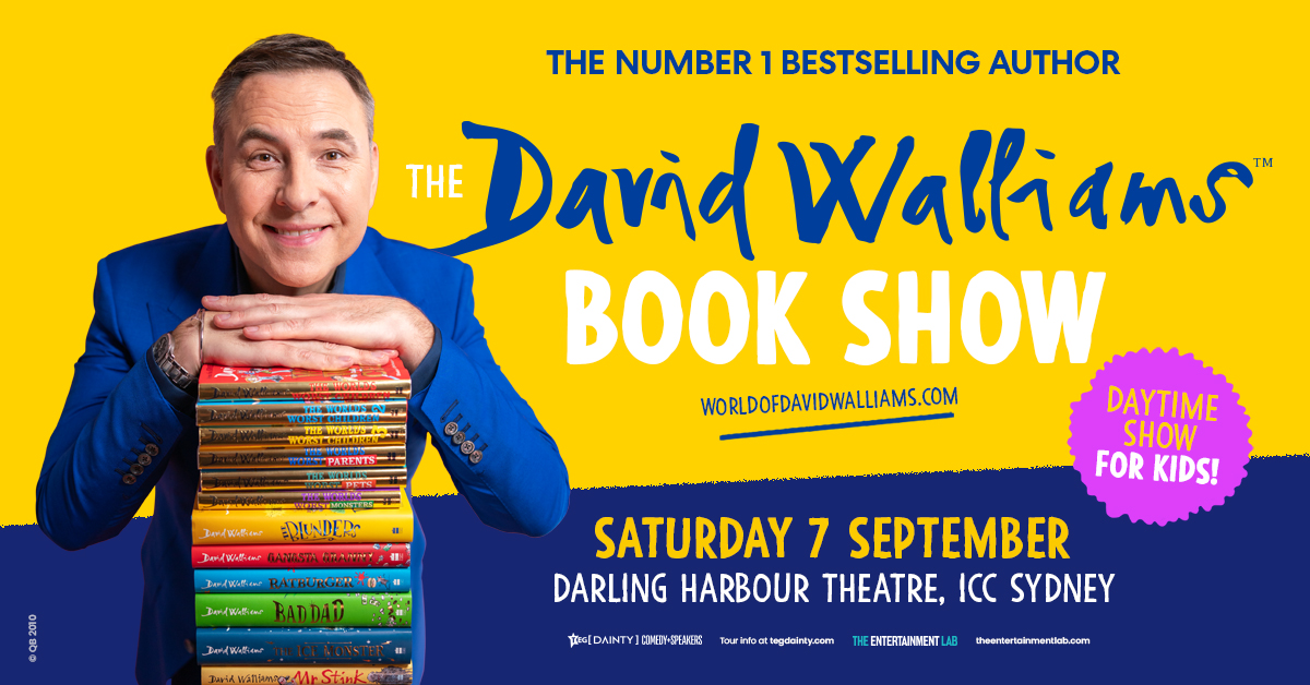The David Walliams Book Show is coming to Darling Harbour Theatre on 7 September 2024.