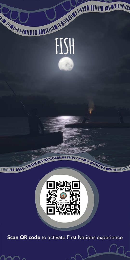 Fish image with QR code Fish