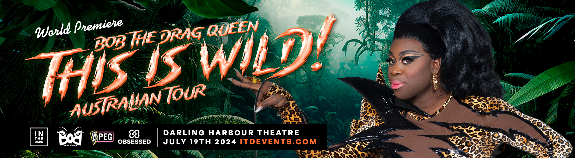 Bob the Drag Queen is coming to ICC Sydney Theatre on Friday 19 July 2024.