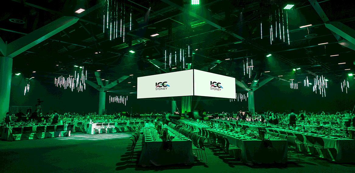 icc sydney halls in banquet mode