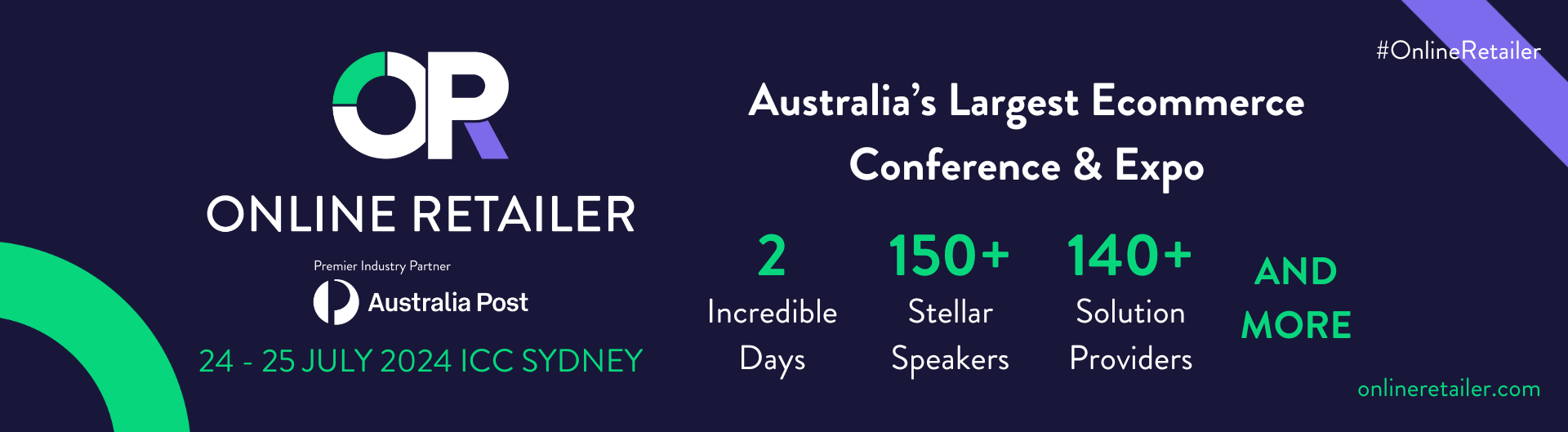 Online Retailer is coming to ICC Sydney on 24 to 25 July 2024.