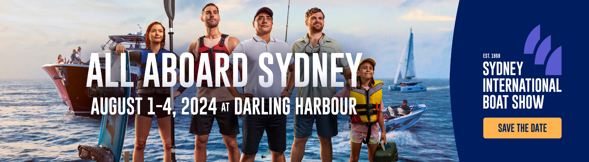 Sydney International Boat Show is coming to ICC Sydney on 1 to 4 August 2024.
